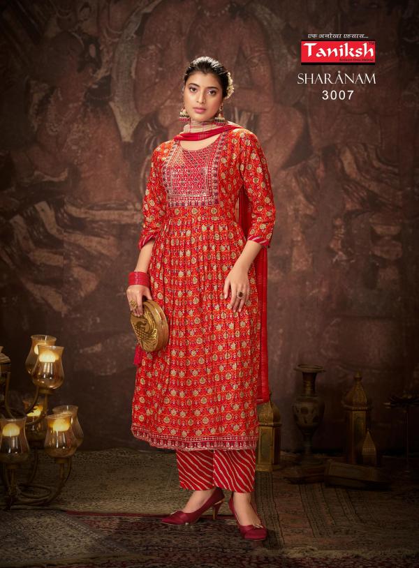 Taniksh Sharanam Vol 03 Kurti Bottom With Dupatta Collection